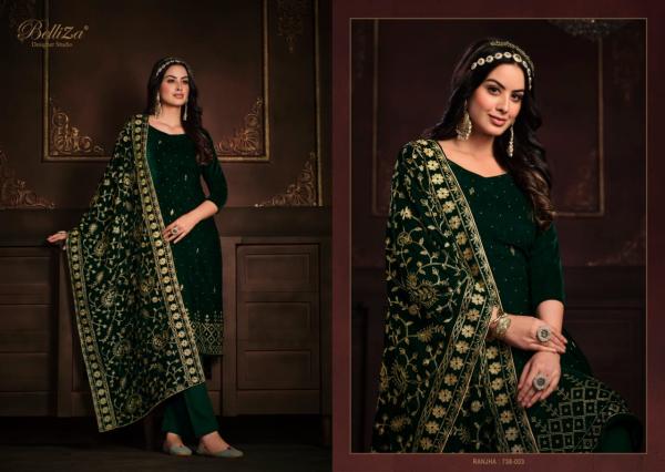 Belliza Ranjha Premium Velvet Designer Wear Winter Collection 